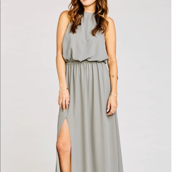 Show Me Your Mumu Heather Halter  charcoal dress - Picture 6 of 6